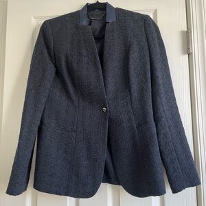 Size 4 Elie Tahari black/blue blazer
